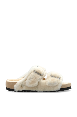 Birkenstock Arizona Shearling Rivet Logo slides | Women's | Vitkac